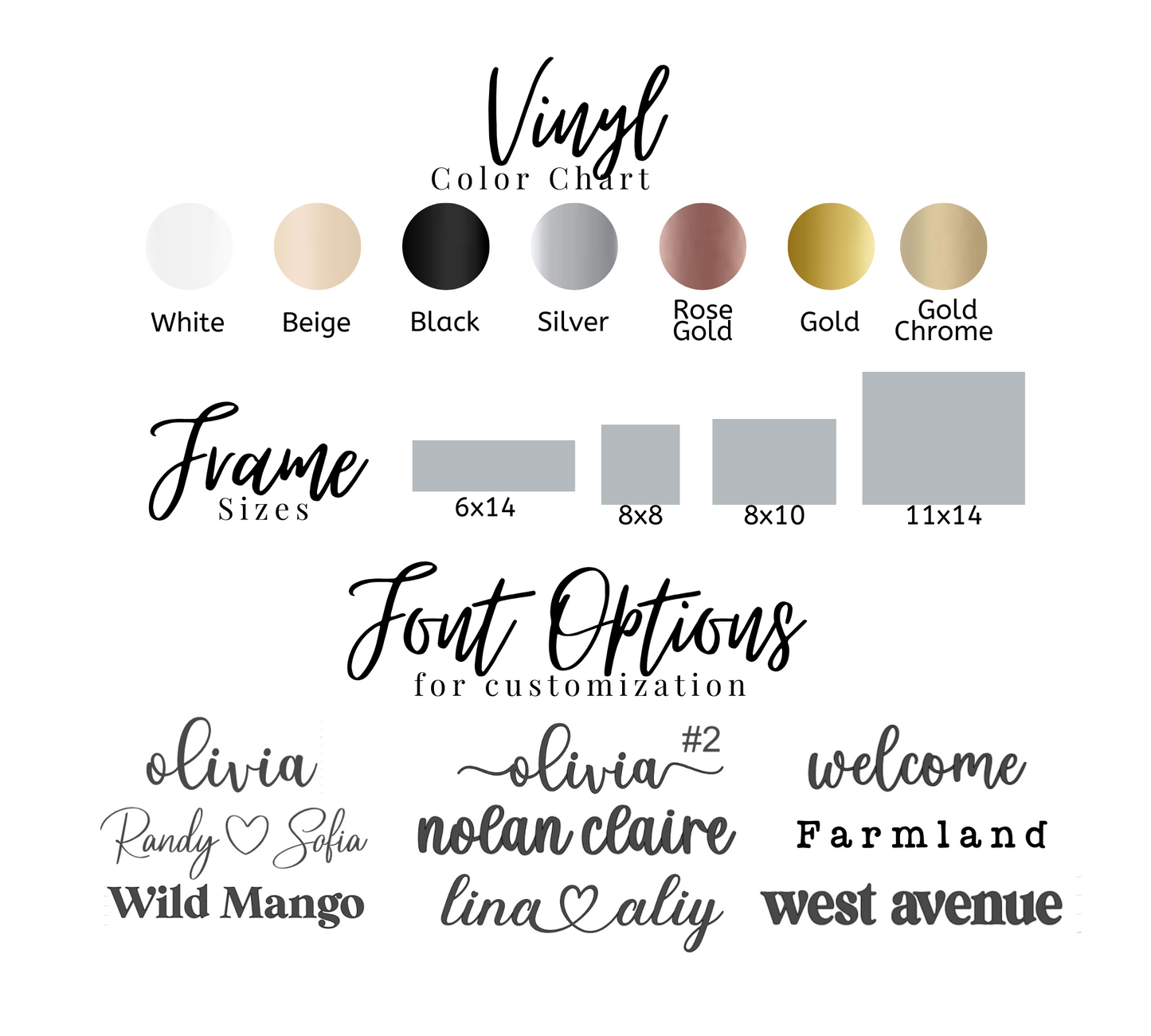 Customizable Assorted Flower Frame