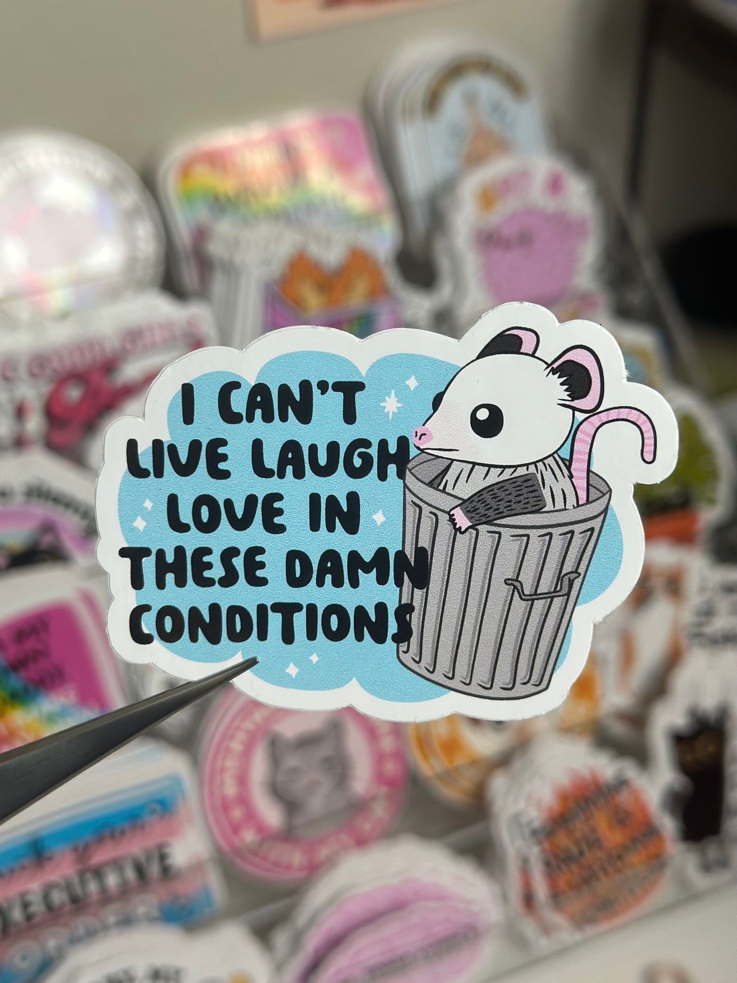 Can't live, Laugh, Love in these Conditions