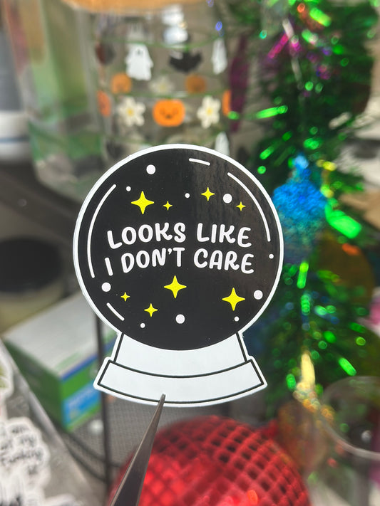 Looks like I don't care