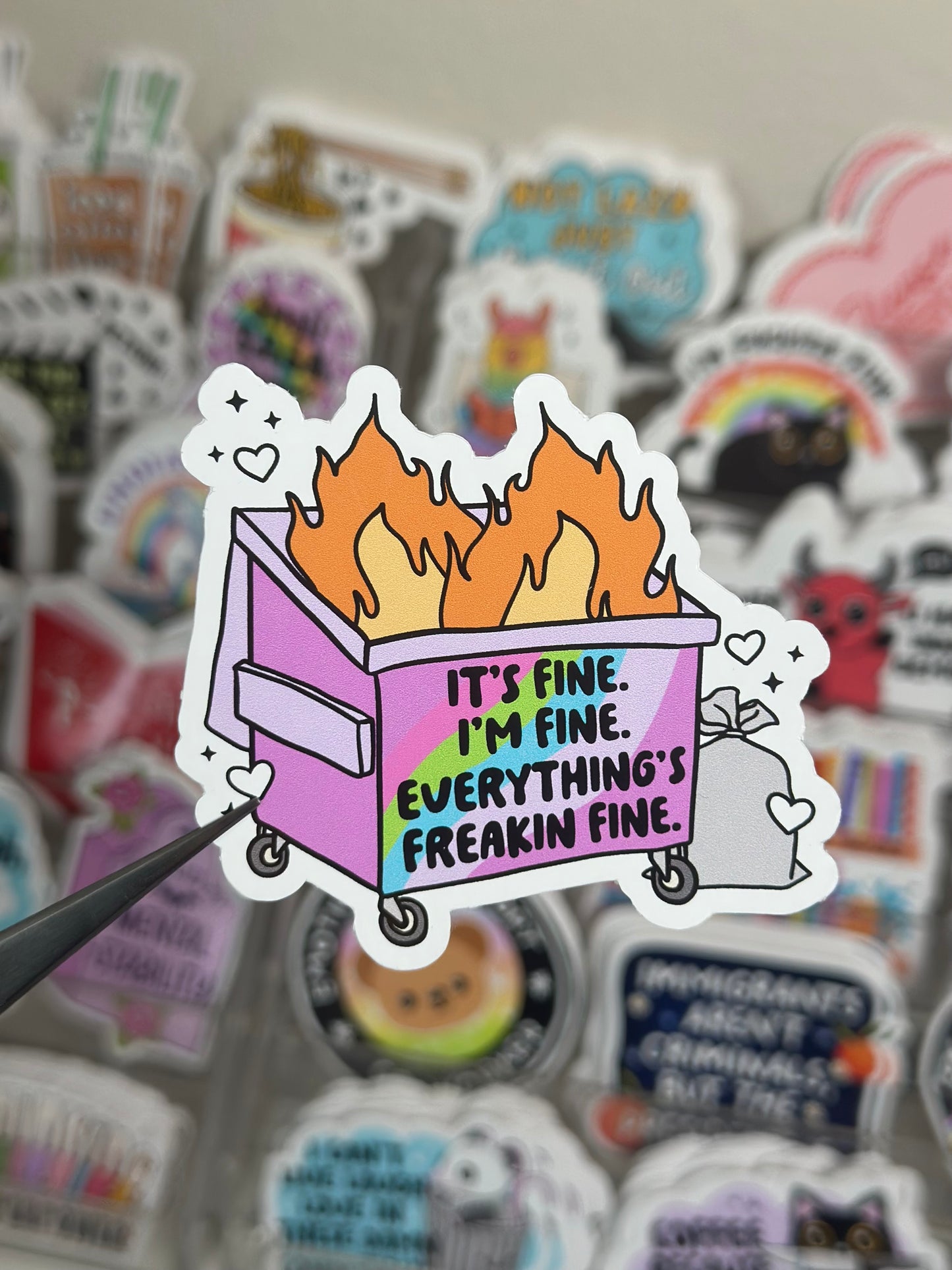 Dumpster Fire, It's Fine, I'm Fine