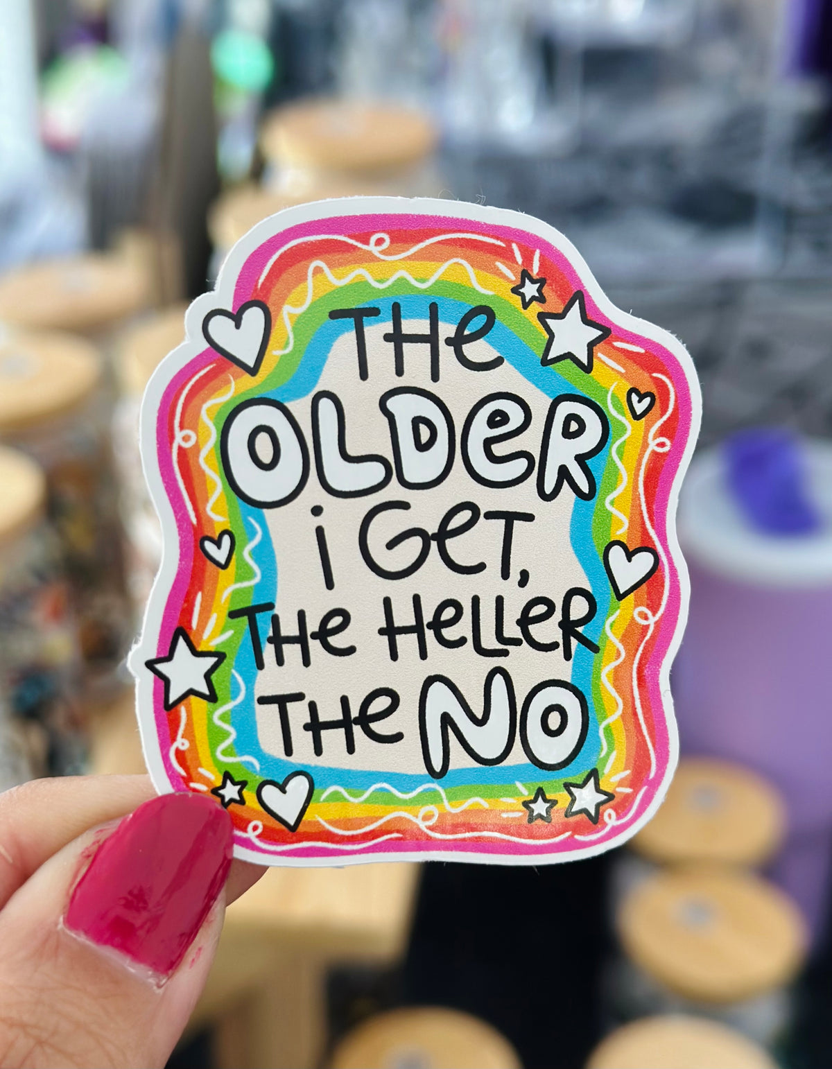 The older I get, the heller the no
